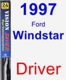 Driver Wiper Blade for 1997 Ford Windstar - Vision Saver