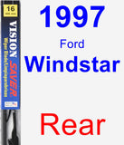 Rear Wiper Blade for 1997 Ford Windstar - Vision Saver