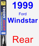 Rear Wiper Blade for 1999 Ford Windstar - Vision Saver