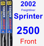 Front Wiper Blade Pack for 2002 Freightliner Sprinter 2500 - Vision Saver