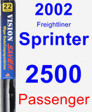 Passenger Wiper Blade for 2002 Freightliner Sprinter 2500 - Vision Saver