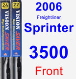 Front Wiper Blade Pack for 2006 Freightliner Sprinter 3500 - Vision Saver