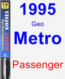 Passenger Wiper Blade for 1995 Geo Metro - Vision Saver