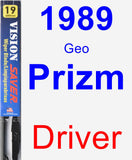 Driver Wiper Blade for 1989 Geo Prizm - Vision Saver