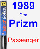 Passenger Wiper Blade for 1989 Geo Prizm - Vision Saver
