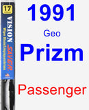 Passenger Wiper Blade for 1991 Geo Prizm - Vision Saver