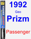 Passenger Wiper Blade for 1992 Geo Prizm - Vision Saver