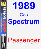 Passenger Wiper Blade for 1989 Geo Spectrum - Vision Saver