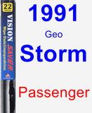 Passenger Wiper Blade for 1991 Geo Storm - Vision Saver