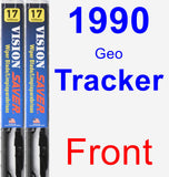 Front Wiper Blade Pack for 1990 Geo Tracker - Vision Saver