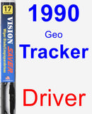 Driver Wiper Blade for 1990 Geo Tracker - Vision Saver