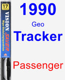 Passenger Wiper Blade for 1990 Geo Tracker - Vision Saver