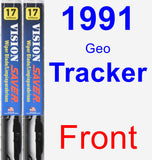 Front Wiper Blade Pack for 1991 Geo Tracker - Vision Saver