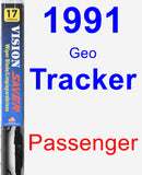 Passenger Wiper Blade for 1991 Geo Tracker - Vision Saver