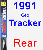 Rear Wiper Blade for 1991 Geo Tracker - Vision Saver