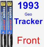 Front Wiper Blade Pack for 1993 Geo Tracker - Vision Saver