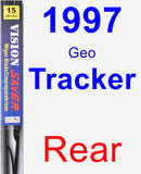 Rear Wiper Blade for 1997 Geo Tracker - Vision Saver