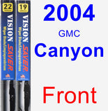 Front Wiper Blade Pack for 2004 GMC Canyon - Vision Saver
