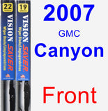 Front Wiper Blade Pack for 2007 GMC Canyon - Vision Saver