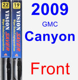 Front Wiper Blade Pack for 2009 GMC Canyon - Vision Saver