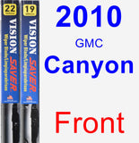 Front Wiper Blade Pack for 2010 GMC Canyon - Vision Saver
