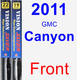 Front Wiper Blade Pack for 2011 GMC Canyon - Vision Saver