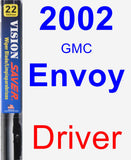 Driver Wiper Blade for 2002 GMC Envoy - Vision Saver
