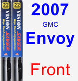Front Wiper Blade Pack for 2007 GMC Envoy - Vision Saver
