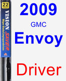 Driver Wiper Blade for 2009 GMC Envoy - Vision Saver