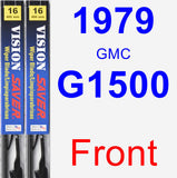 Front Wiper Blade Pack for 1979 GMC G1500 - Vision Saver