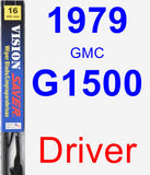 Driver Wiper Blade for 1979 GMC G1500 - Vision Saver