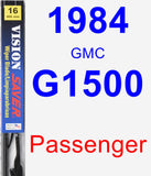 Passenger Wiper Blade for 1984 GMC G1500 - Vision Saver