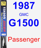 Passenger Wiper Blade for 1987 GMC G1500 - Vision Saver
