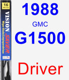 Driver Wiper Blade for 1988 GMC G1500 - Vision Saver
