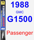 Passenger Wiper Blade for 1988 GMC G1500 - Vision Saver