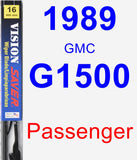 Passenger Wiper Blade for 1989 GMC G1500 - Vision Saver