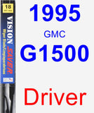 Driver Wiper Blade for 1995 GMC G1500 - Vision Saver