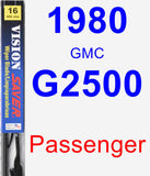 Passenger Wiper Blade for 1980 GMC G2500 - Vision Saver