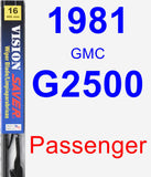 Passenger Wiper Blade for 1981 GMC G2500 - Vision Saver