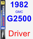 Driver Wiper Blade for 1982 GMC G2500 - Vision Saver