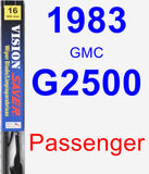 Passenger Wiper Blade for 1983 GMC G2500 - Vision Saver