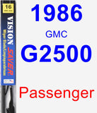 Passenger Wiper Blade for 1986 GMC G2500 - Vision Saver
