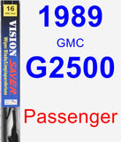 Passenger Wiper Blade for 1989 GMC G2500 - Vision Saver