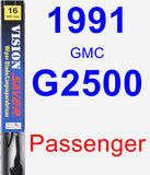 Passenger Wiper Blade for 1991 GMC G2500 - Vision Saver