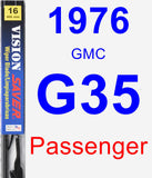 Passenger Wiper Blade for 1976 GMC G35 - Vision Saver