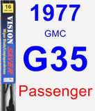 Passenger Wiper Blade for 1977 GMC G35 - Vision Saver