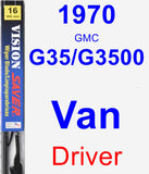 Driver Wiper Blade for 1970 GMC G35/G3500 Van - Vision Saver