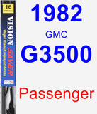 Passenger Wiper Blade for 1982 GMC G3500 - Vision Saver