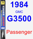 Passenger Wiper Blade for 1984 GMC G3500 - Vision Saver