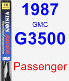 Passenger Wiper Blade for 1987 GMC G3500 - Vision Saver